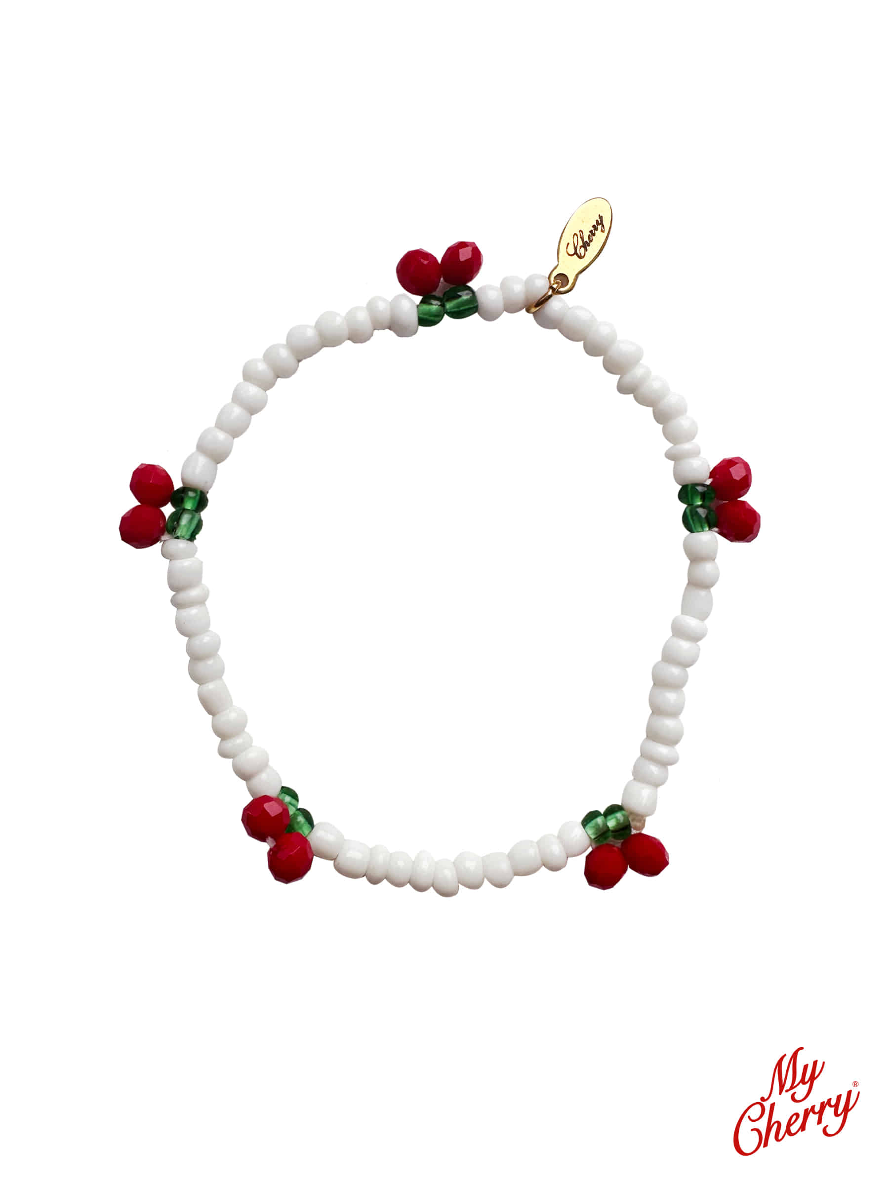 [My Cherry] Cherry Beaded Bracelet